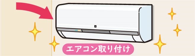 エアコンの取り付け